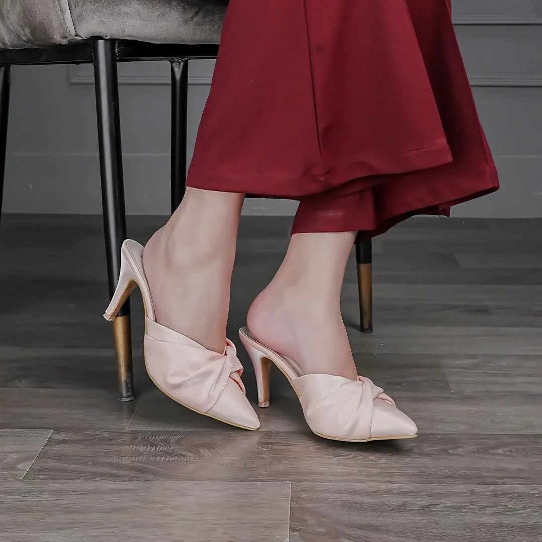 Shimmery Wrap Stilettos Pink