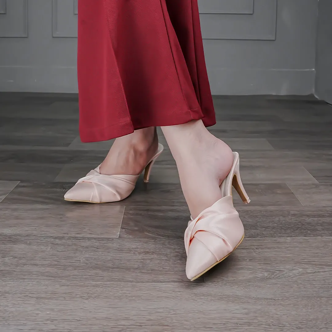 Shimmery Wrap Stilettos Pink