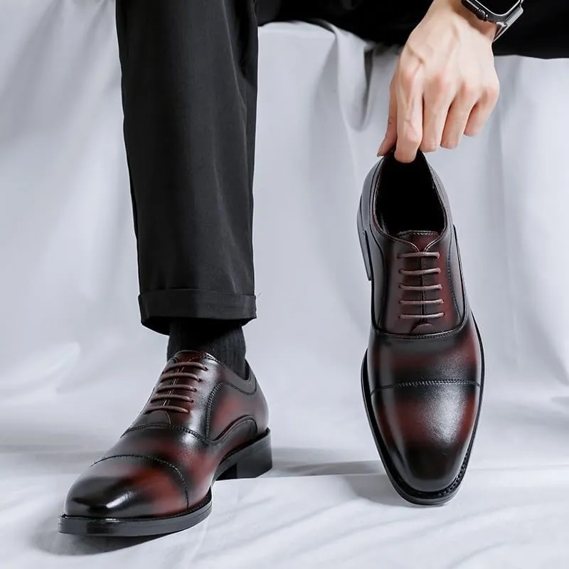 Shoes for Men Men's Business Formal Leather Shoes Oxford Orthopedic Shoes Dress Walking Driving Loafers Work Flats