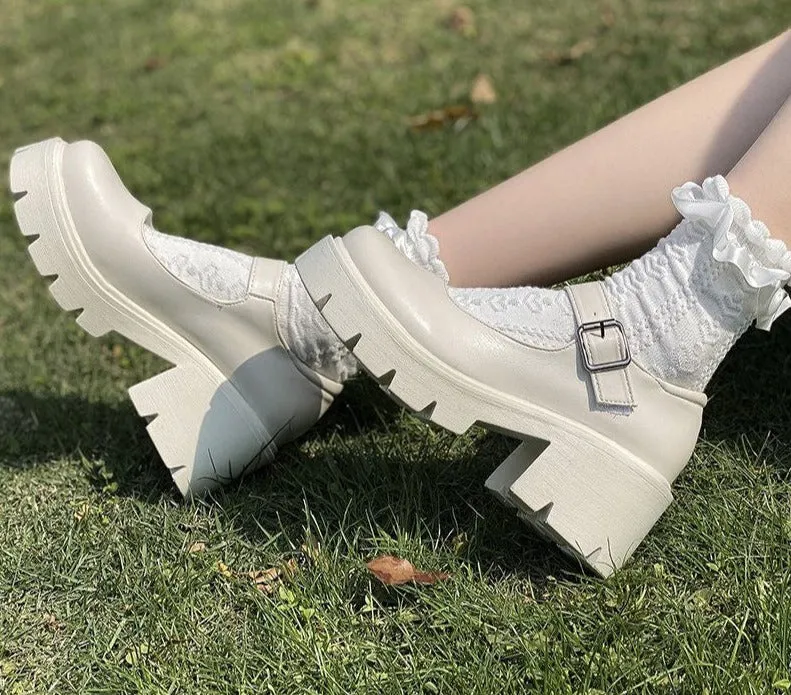 Shoes On Heels Lolita Platform Shoes Women Japanese Style Mary Jane