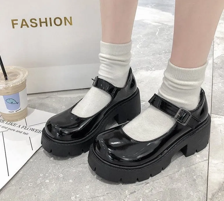 Shoes On Heels Lolita Platform Shoes Women Japanese Style Mary Jane