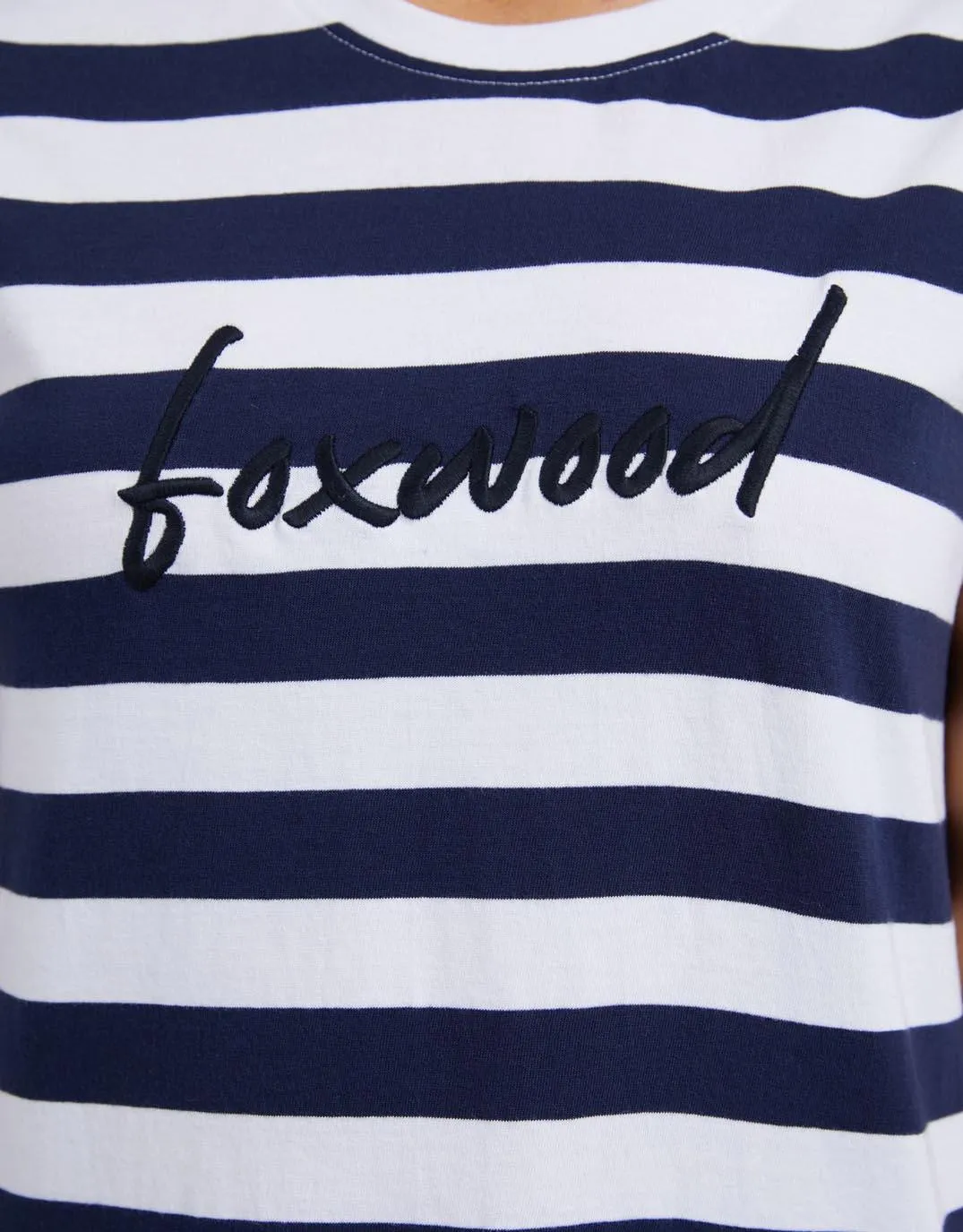 Signature Stripe Tee Dress - Navy/White Stripe