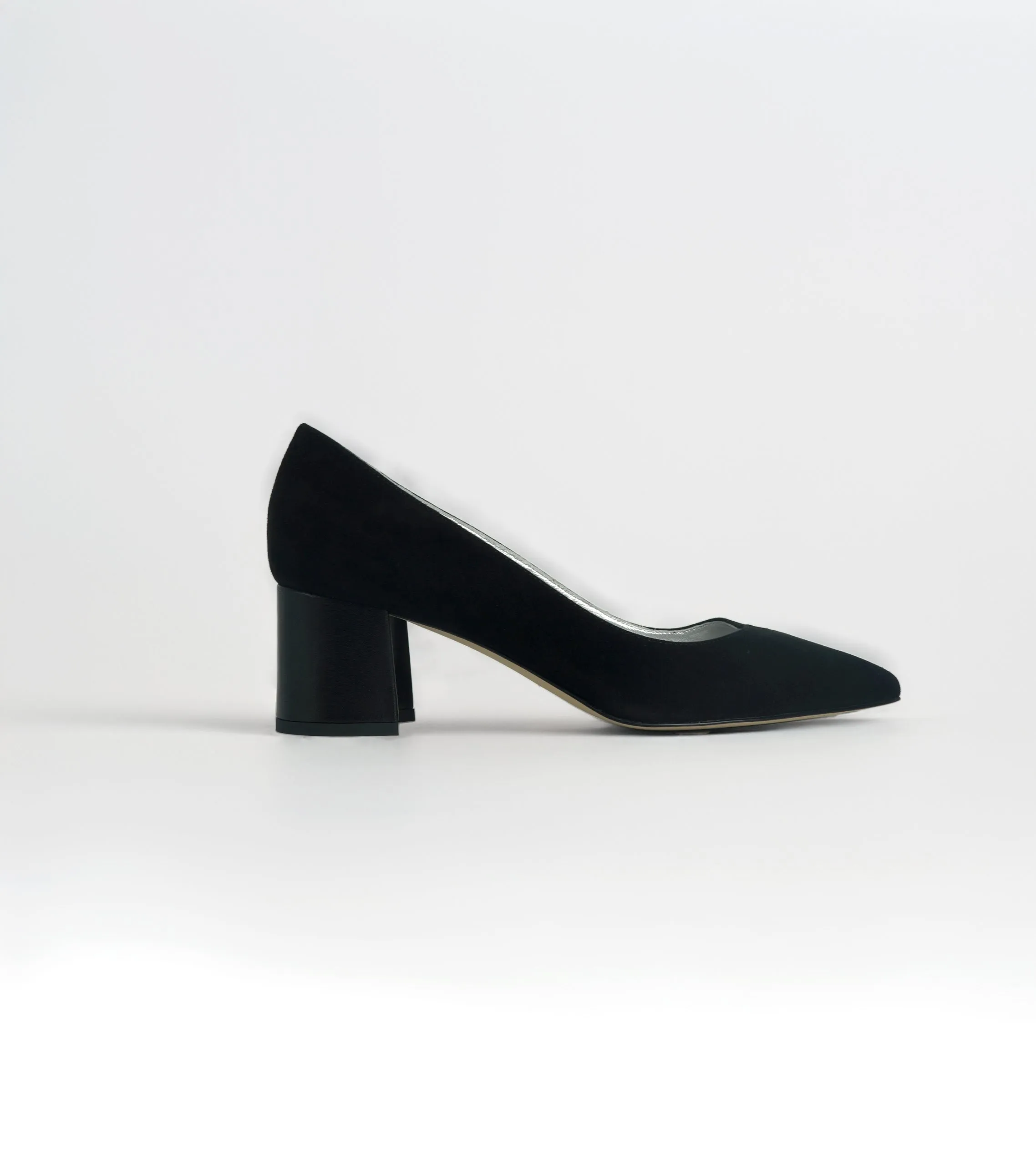 Simona - Suede Leather Block Heel