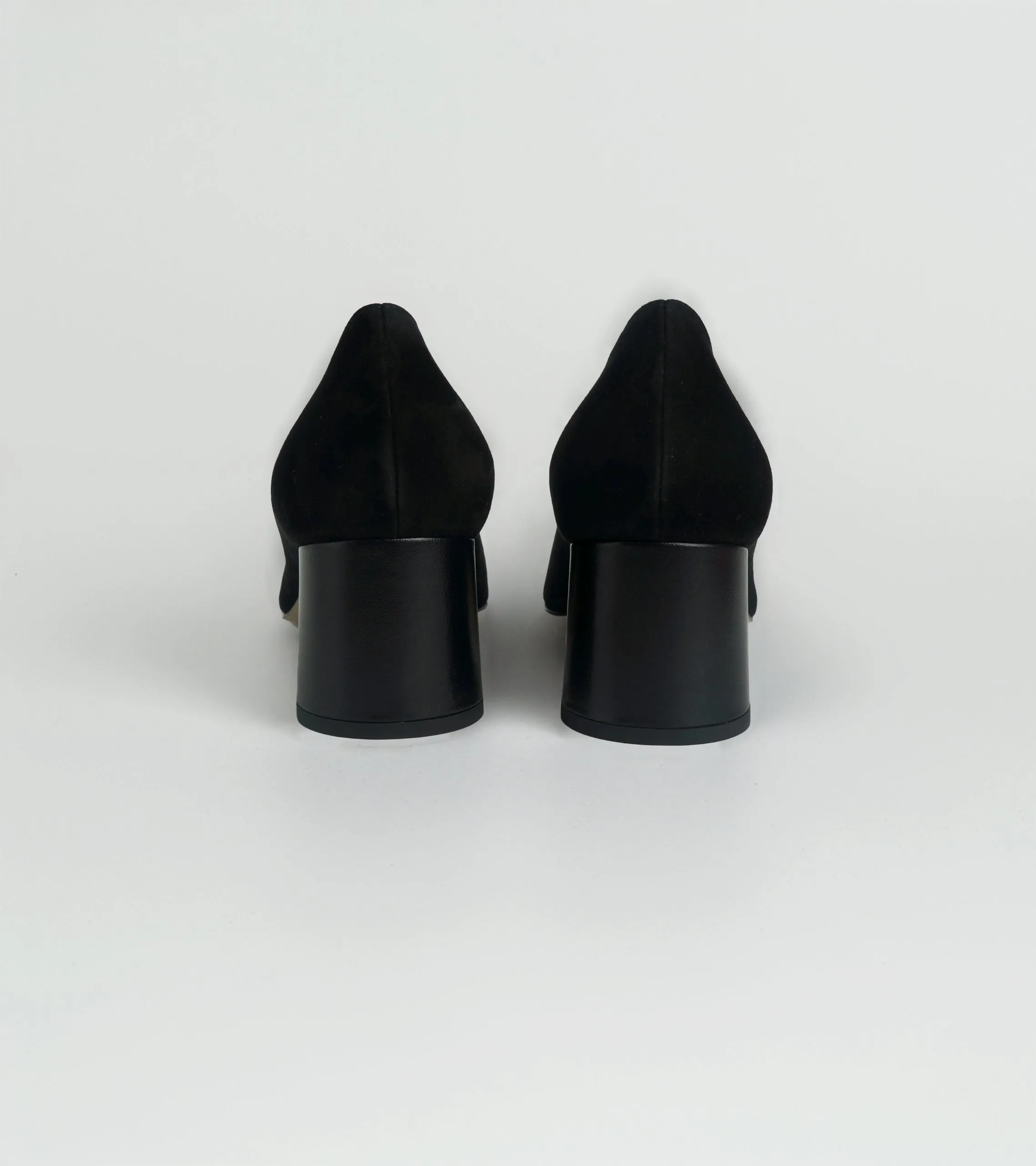Simona - Suede Leather Block Heel
