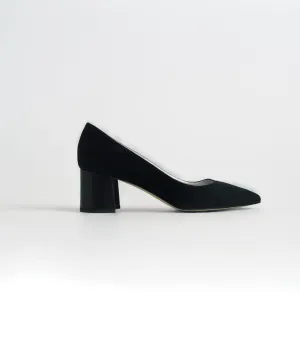 Simona - Suede Leather Block Heel