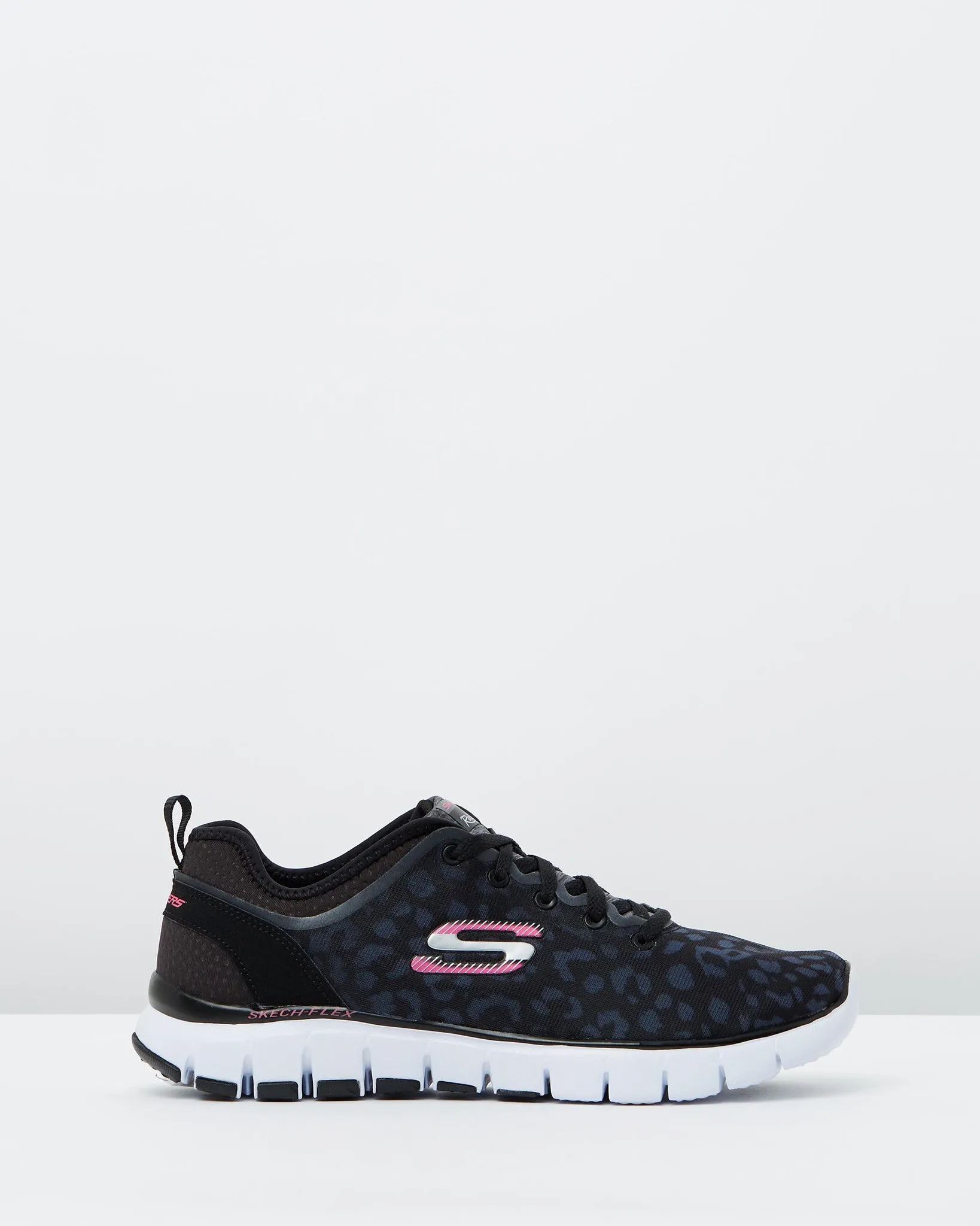 Skechers Flex Power Player Black Leopard