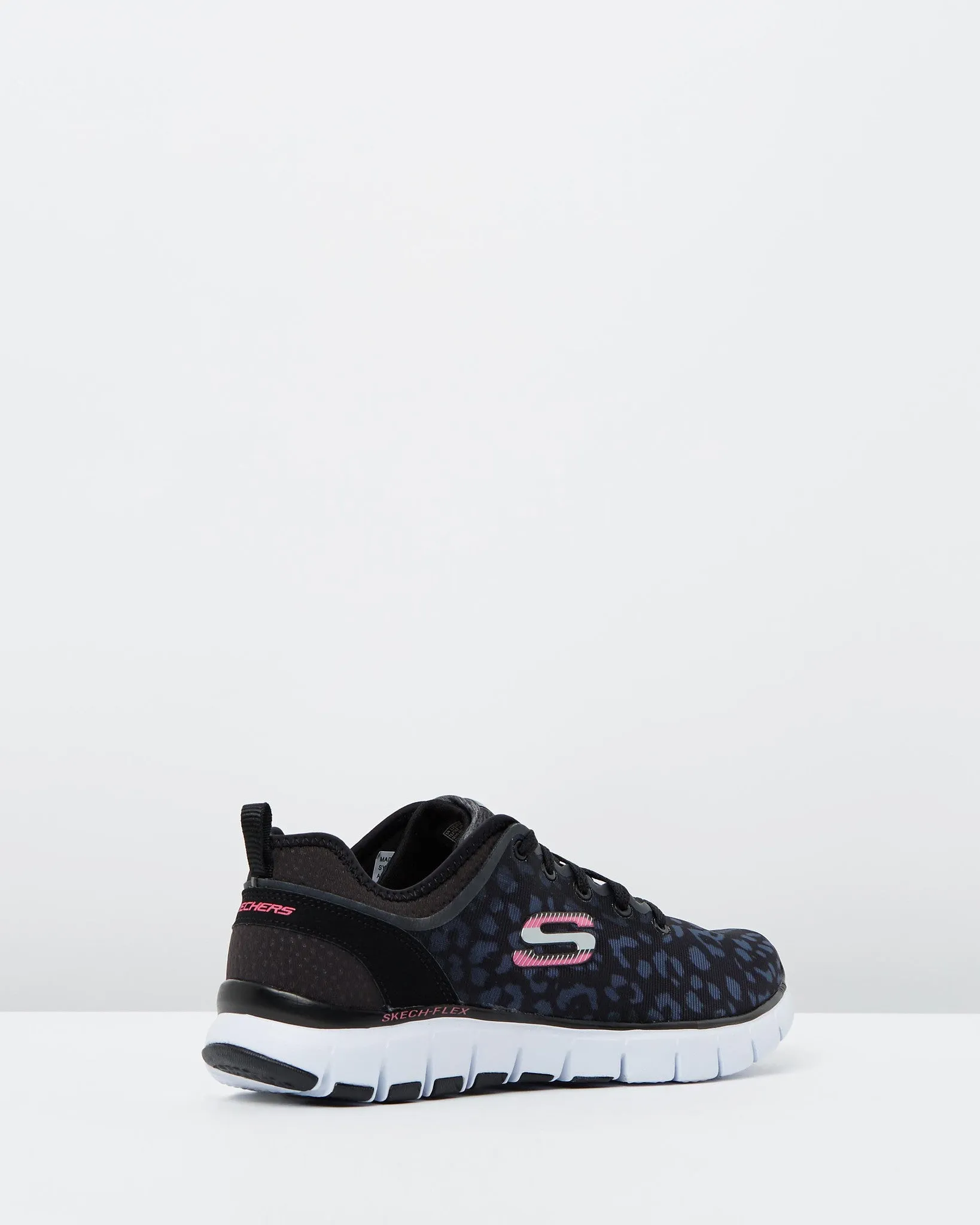 Skechers Flex Power Player Black Leopard