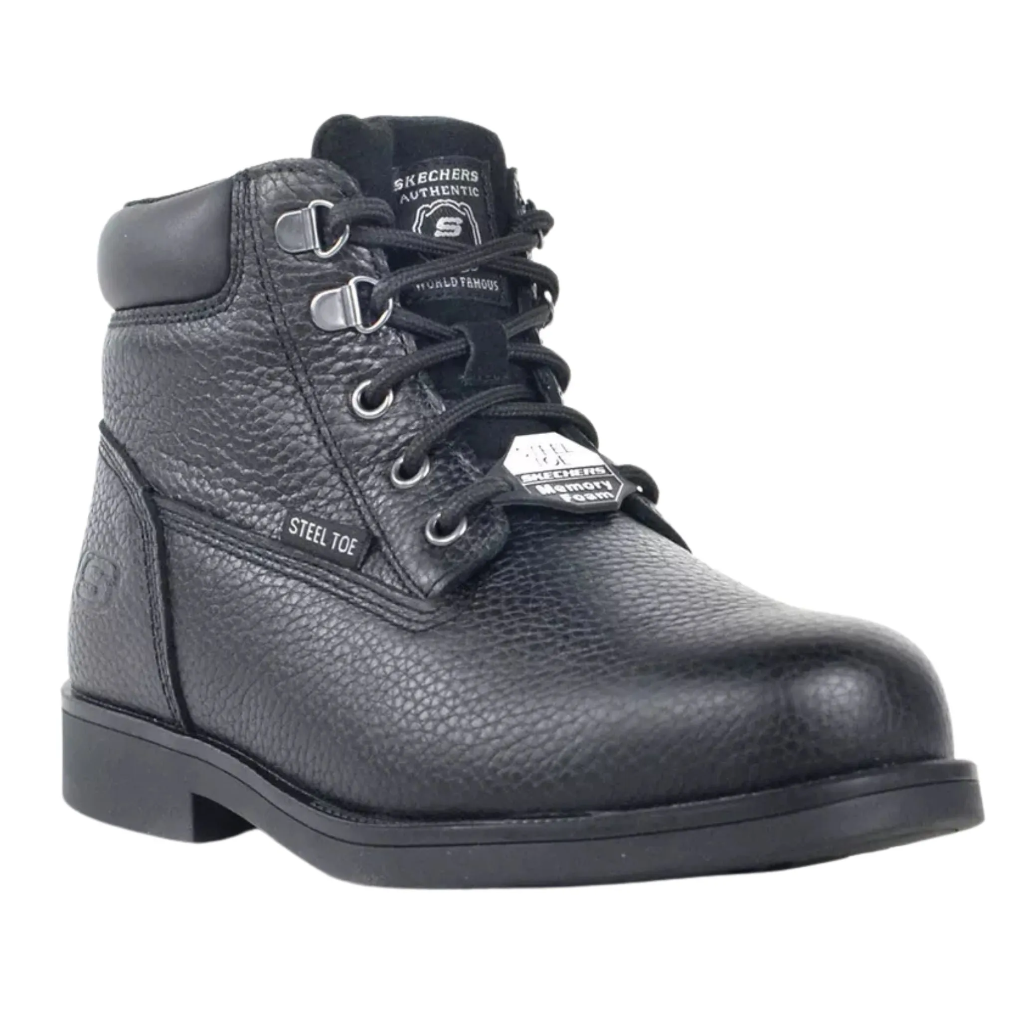 Skechers Women's 108013 Ravlas Black Steel Toe Work Shoes