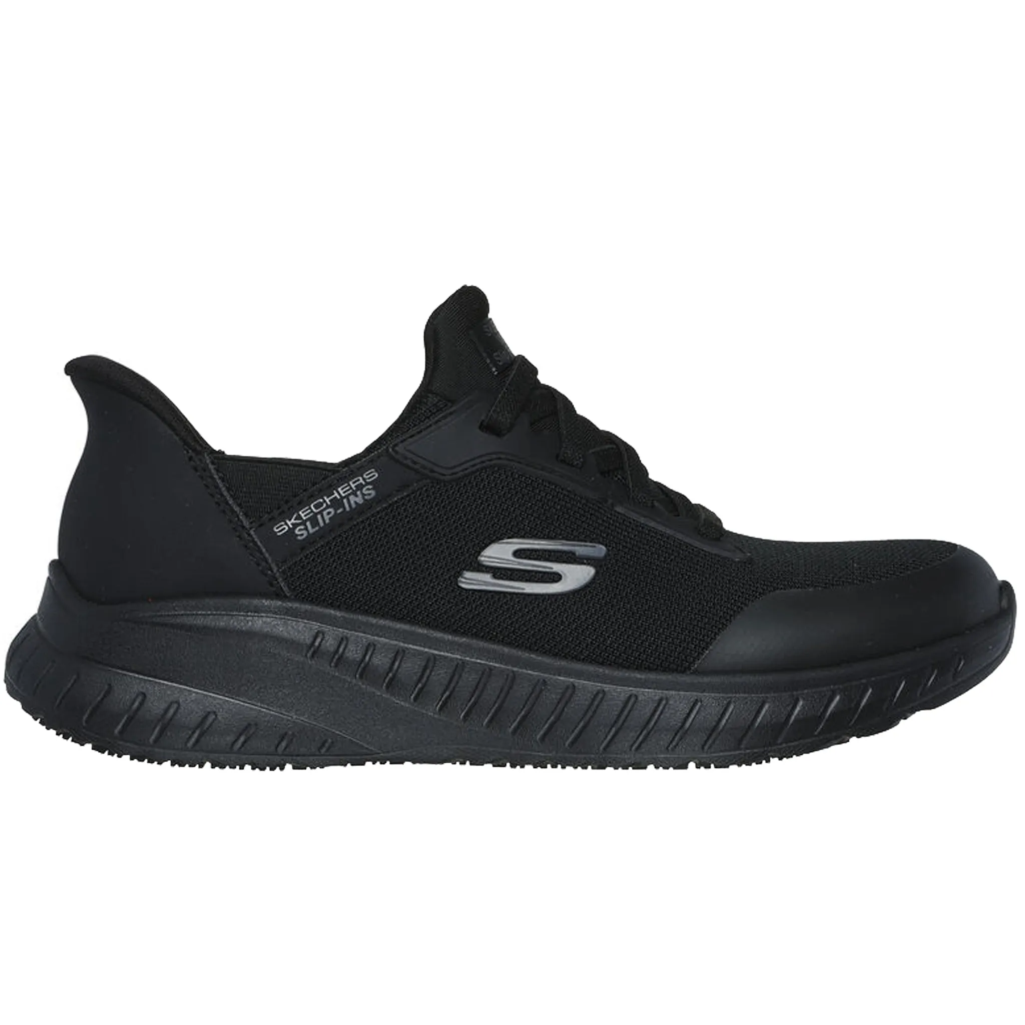 Skechers Women's 108159 Squad Chaos Adelo Slip-Ins Slip Resistant Work Shoes