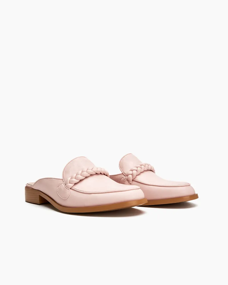 Slip On Backless Braided Comfortable Mules