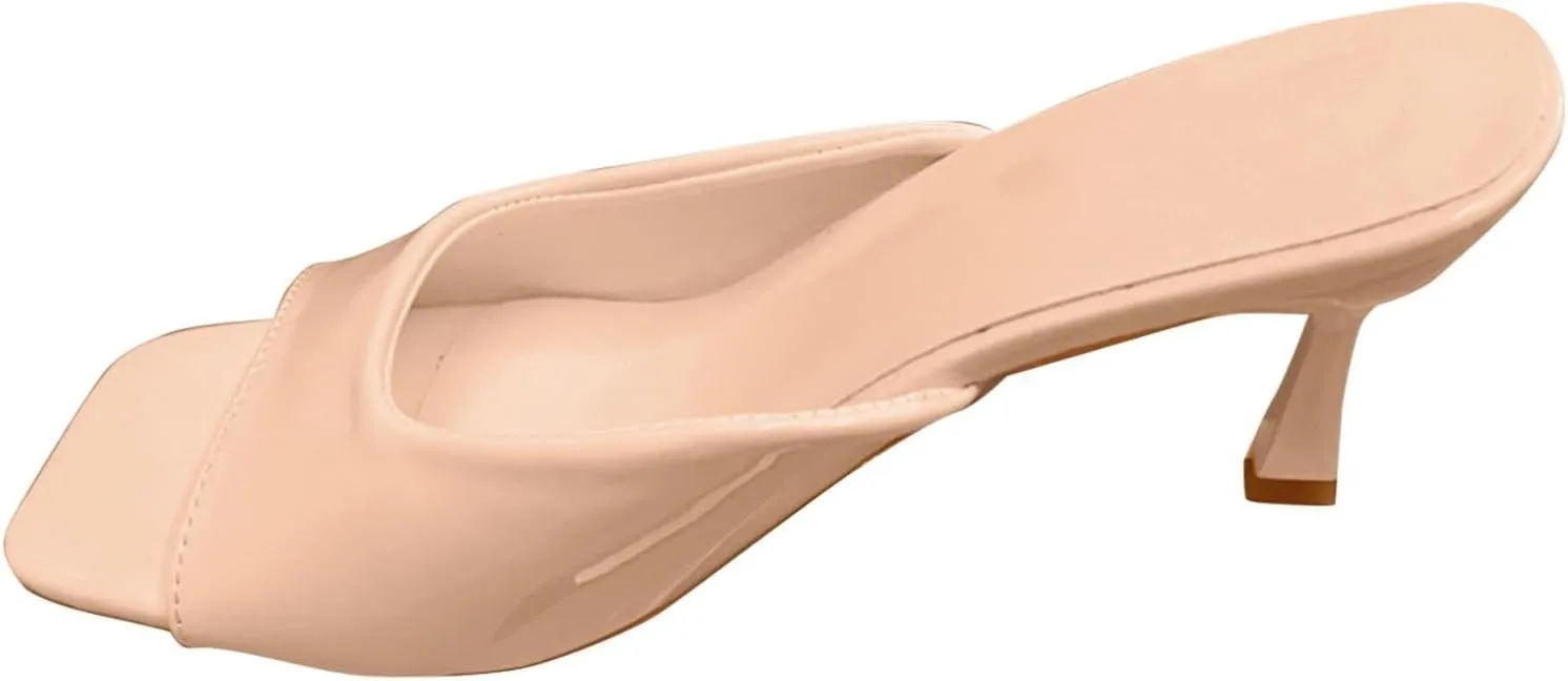 Slip on Elegant Pumps Toe Heels for Women Sexy 3 Inches Stiletto High Heels for Women Dressy Slip On Comfortable Wide