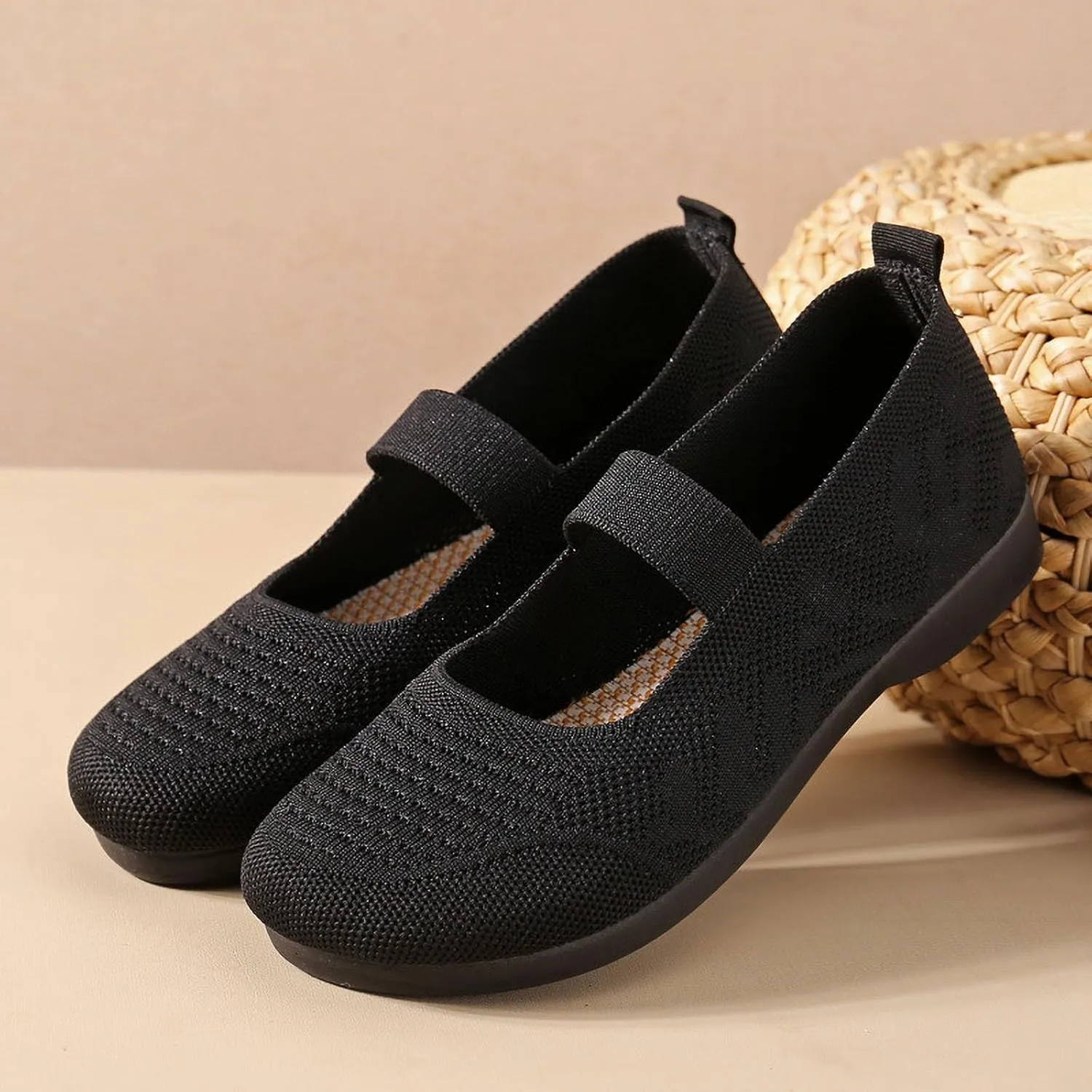 Slip on Walking Shoes for Women Casual Tennis Sneakers Sports Shoe Fashion Breathable Solid Color Flat Sandals