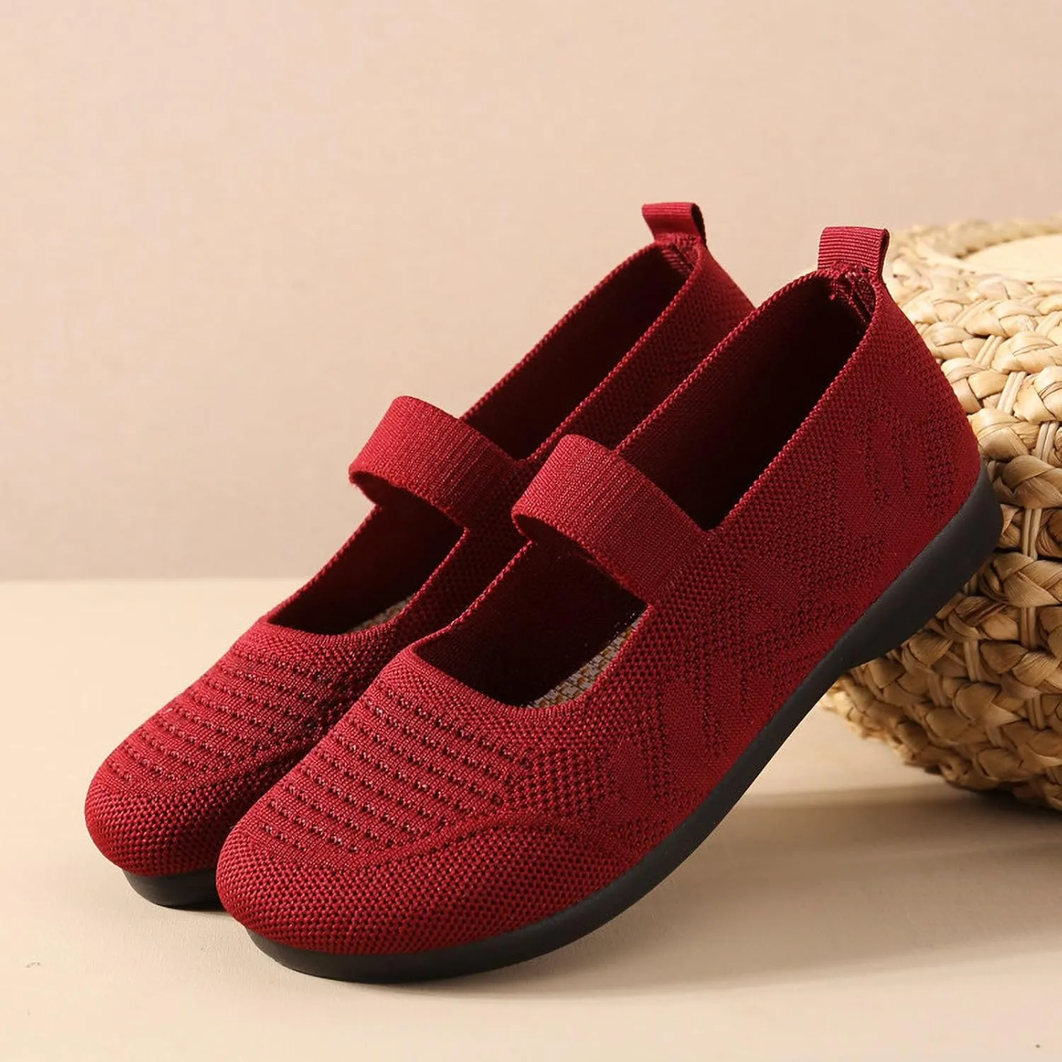 Slip on Walking Shoes for Women Casual Tennis Sneakers Sports Shoe Fashion Breathable Solid Color Flat Sandals