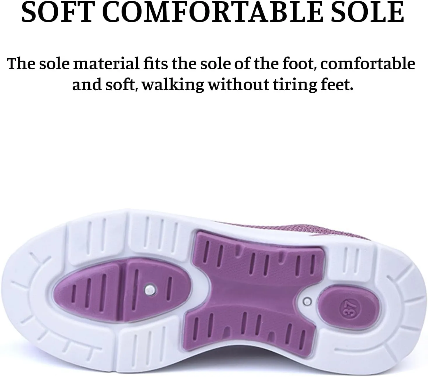 Slip On Walking Shoes for Women Orthopedic Nurse Shoes Hands Free Slip-Ins Go Walk Sneakers Tennis Comfort Wear Orthowear Shoe for Diabetic Neuropathy Plantar Fasciitis Breathable & Comfortable