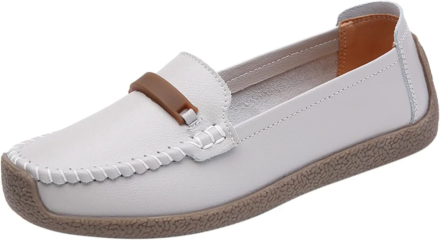 Slip On Women Comfort Walking Flat Loafers Casual Shoes Driving Loafers Walking Business Casual Dress Shoes for