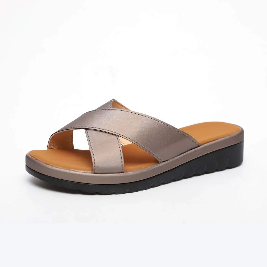 Slippers for Women Wide Width Gibobby 2019 Comfy Platform Sandals Shoes Summer Beach Travel Slipper Flip Flop