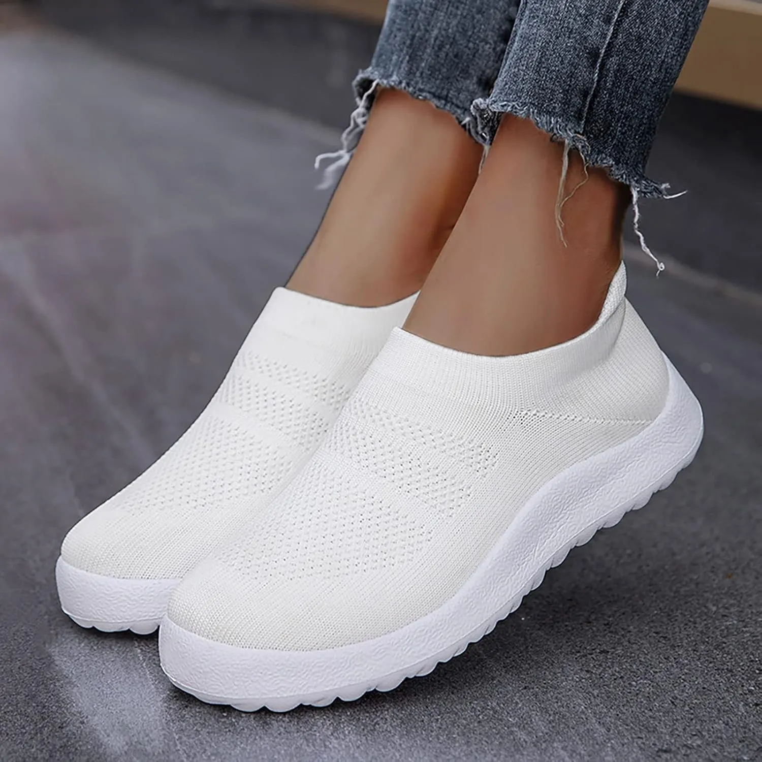 Sneakers for Women Walking Shoes Non Slip Lightweight Womens Tennis Shoes Cute Business Casual Shoes White Sneakers Steel Toe Tennis Shoe Loafers Dress Shoe