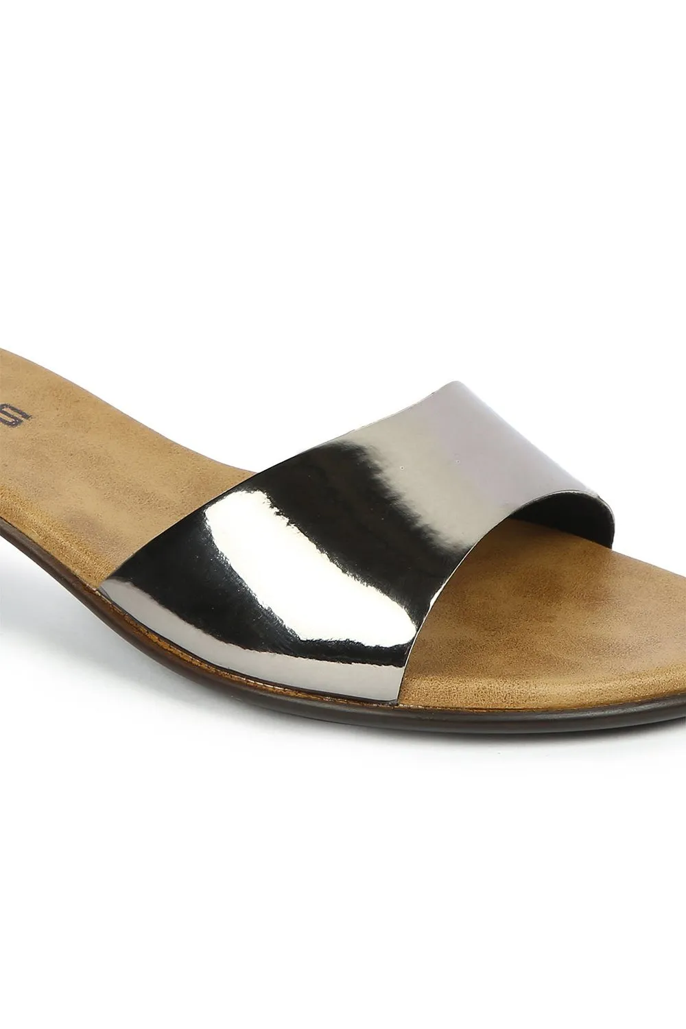 SOLES Shimmering Metallic Heels - Sparkle with Every Step