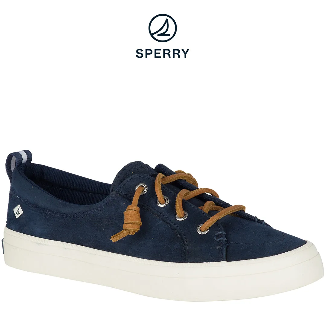 Sperry Women's Crest Vibe Washable Leather Sneakers (Navy)