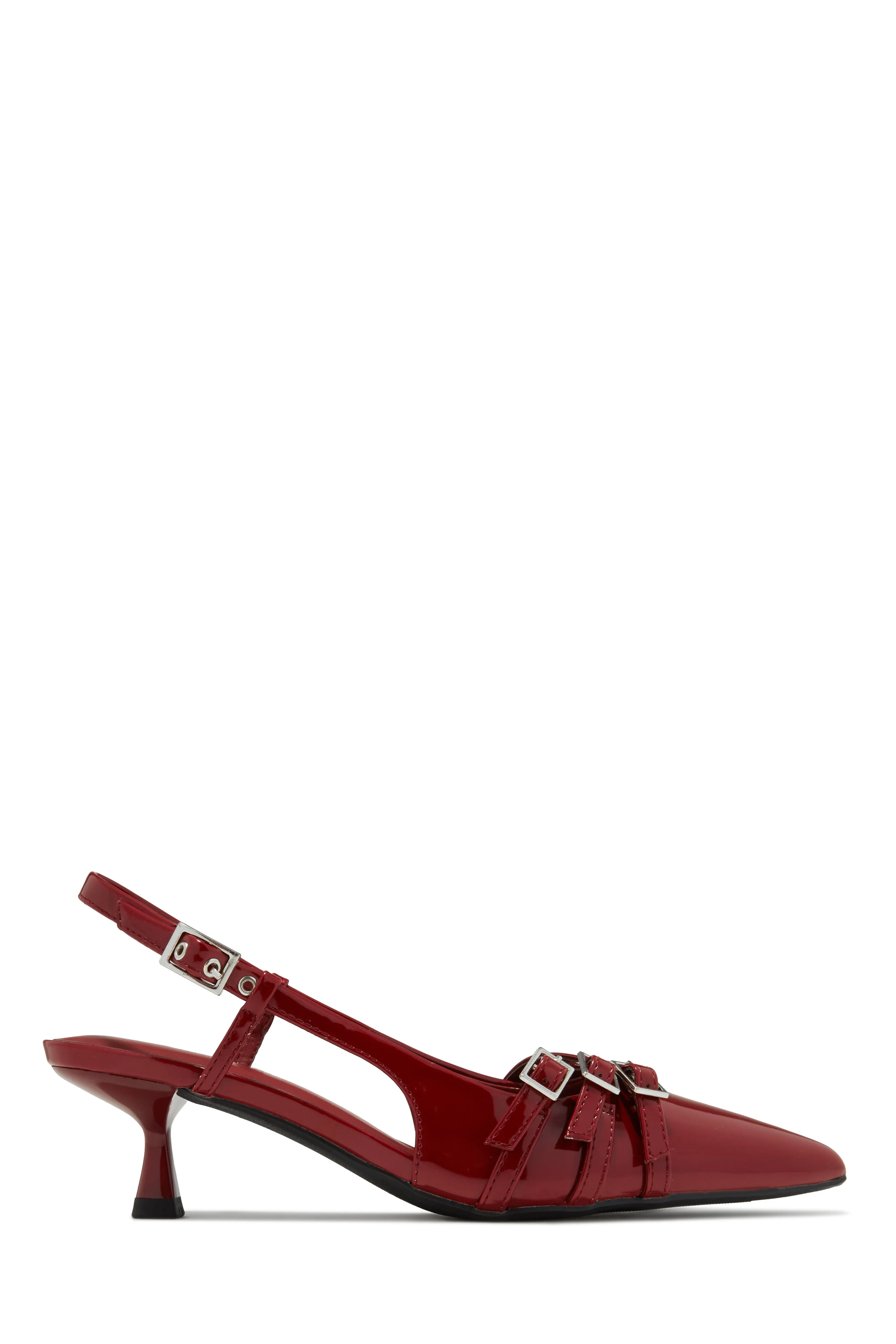 Stassia Kitten Heels - Silver