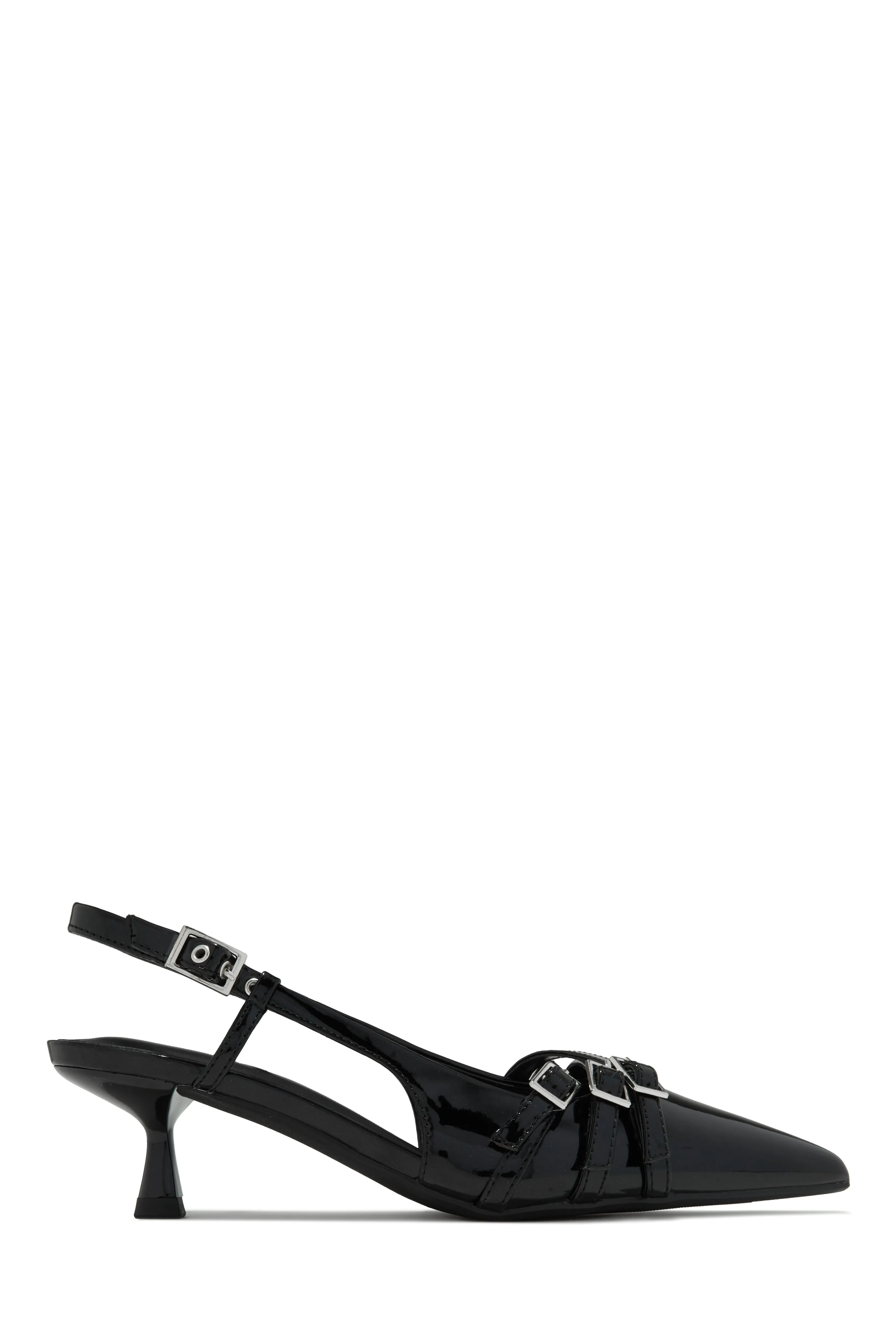 Stassia Kitten Heels - Silver