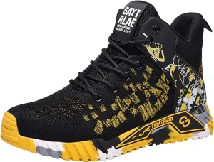 Steel Toe Shoes Work Safety Shoes,Lightweight Safety Shoes Slip Resistant Work Sneaker Breathable Puncture Proof Shoes,