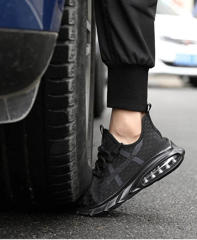 Steel Toe Sports Safety Shoes - Model SS62 - Black