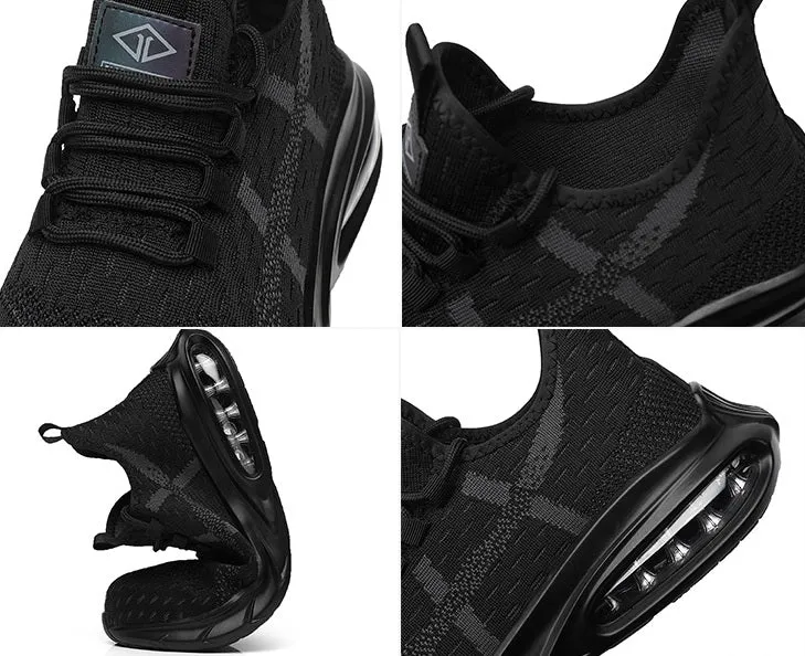 Steel Toe Sports Safety Shoes - Model SS62 - Black