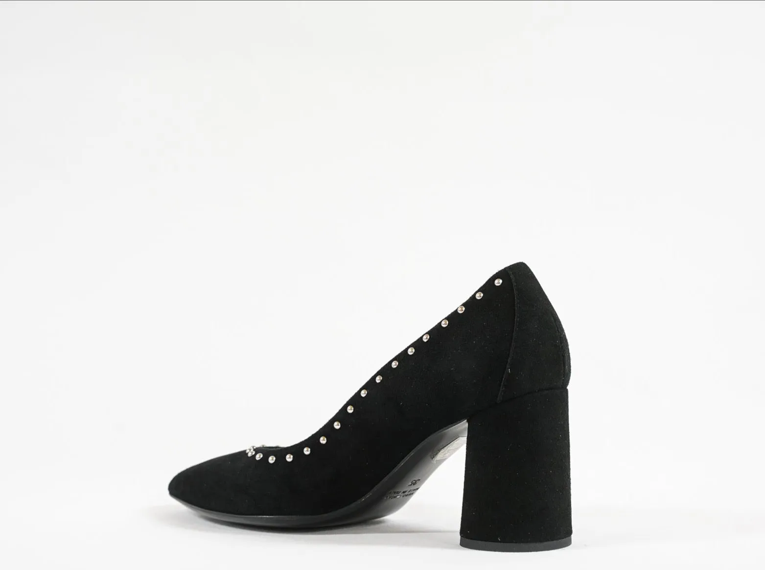 Stefano Stefani Women's Black Stud Suede Pump 7144 40% off