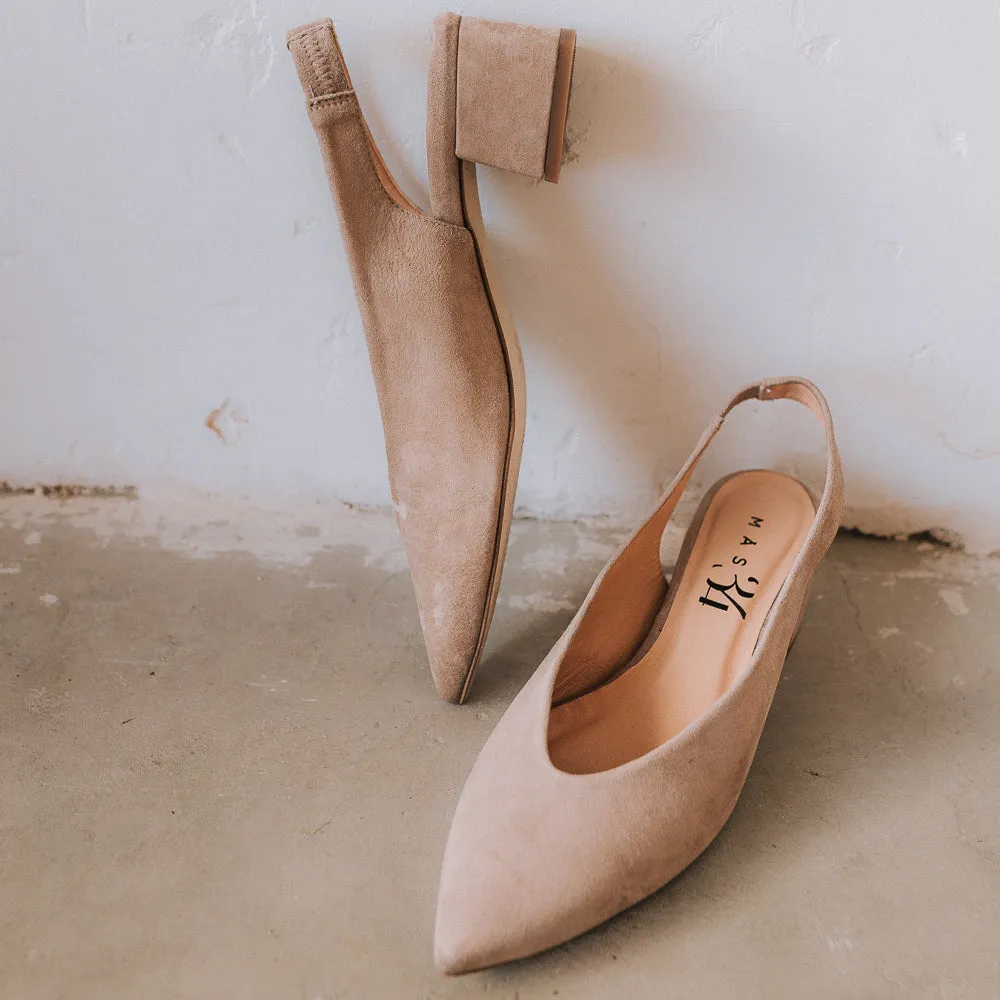STILETTO GRETA ANTE NATURAL TACÓN 4CM