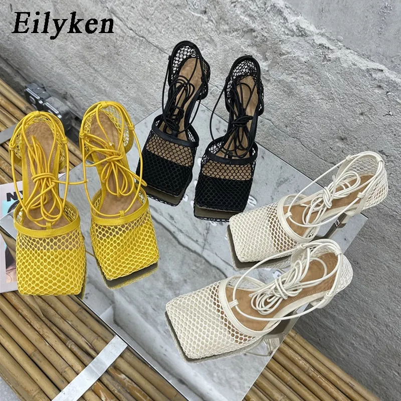 stiletto hollow out shoes