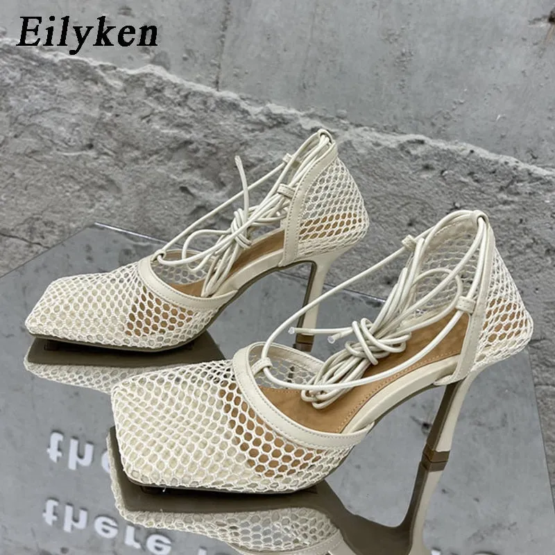 stiletto hollow out shoes