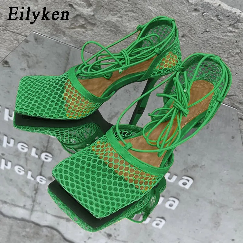 stiletto hollow out shoes