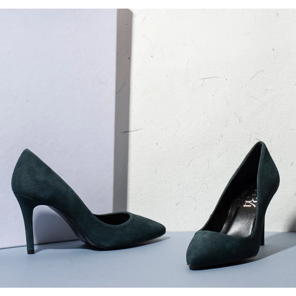 STILETTO VEGA ANTE GRIS OSCURO TACÓN 7,9CM