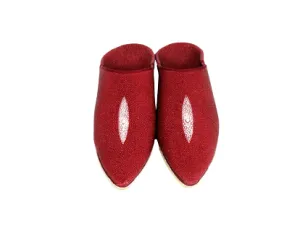 Stingray slippers-Red