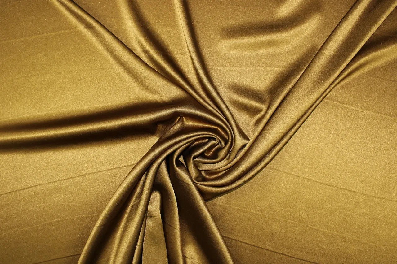 Stretch Silk Charmeuse - Bronze