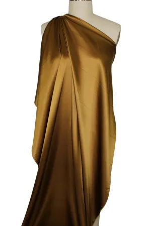 Stretch Silk Charmeuse - Bronze