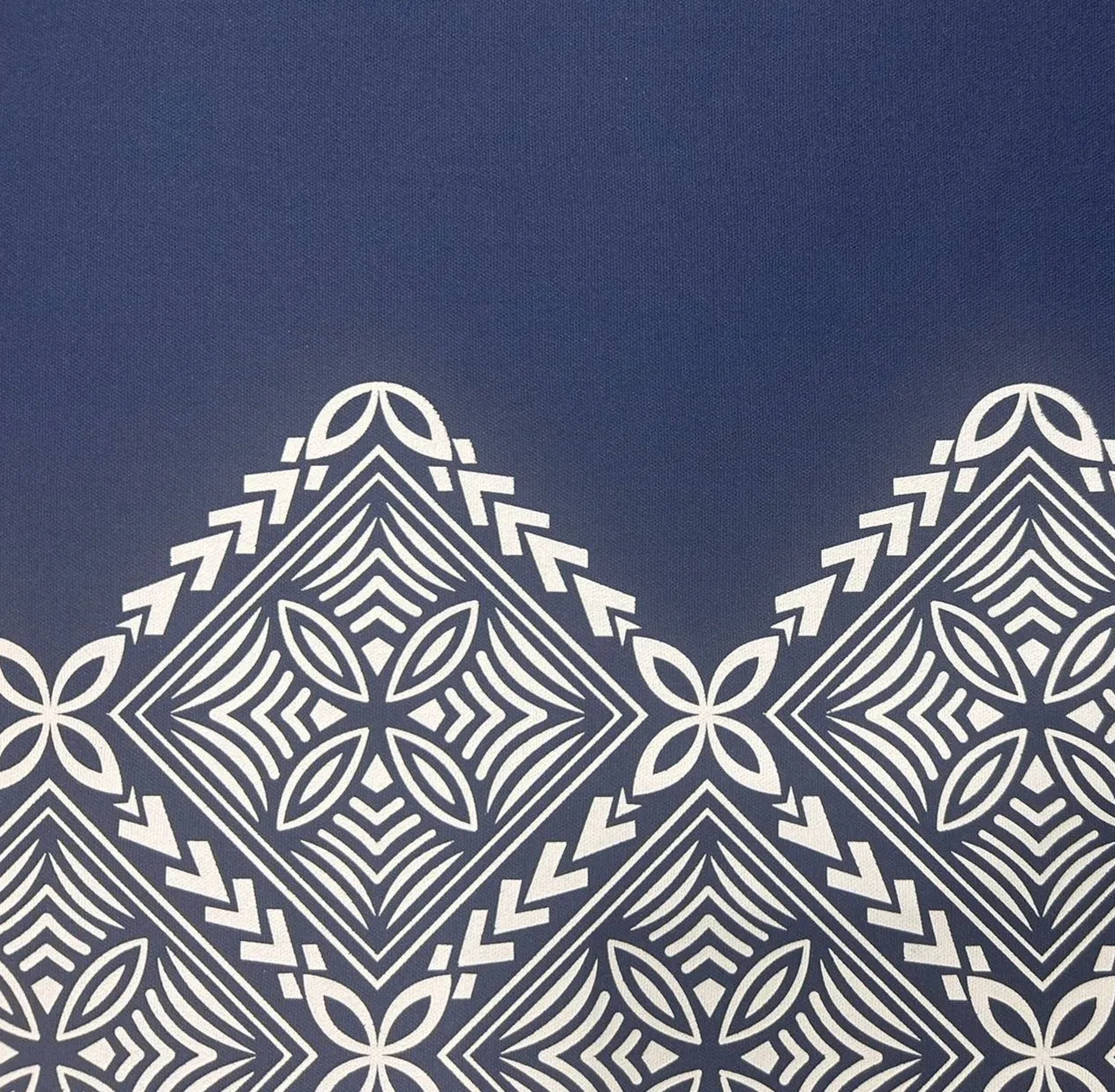 Stretchable Material White on Navy Blue- Size: 60"x36"
