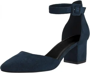 Summer Heeled Sandals for Women Casual Ankle Straps Buckle Pointed Toe Closed Toe Thick Heel High Heels Solid Comfy Ladies Square Heels Shoes Sandalias