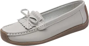 Tassel Decoration Slip On Women Comfort Walking Flat Loafers Casual Shoes Driving Loafers Walking Shoes Wedges