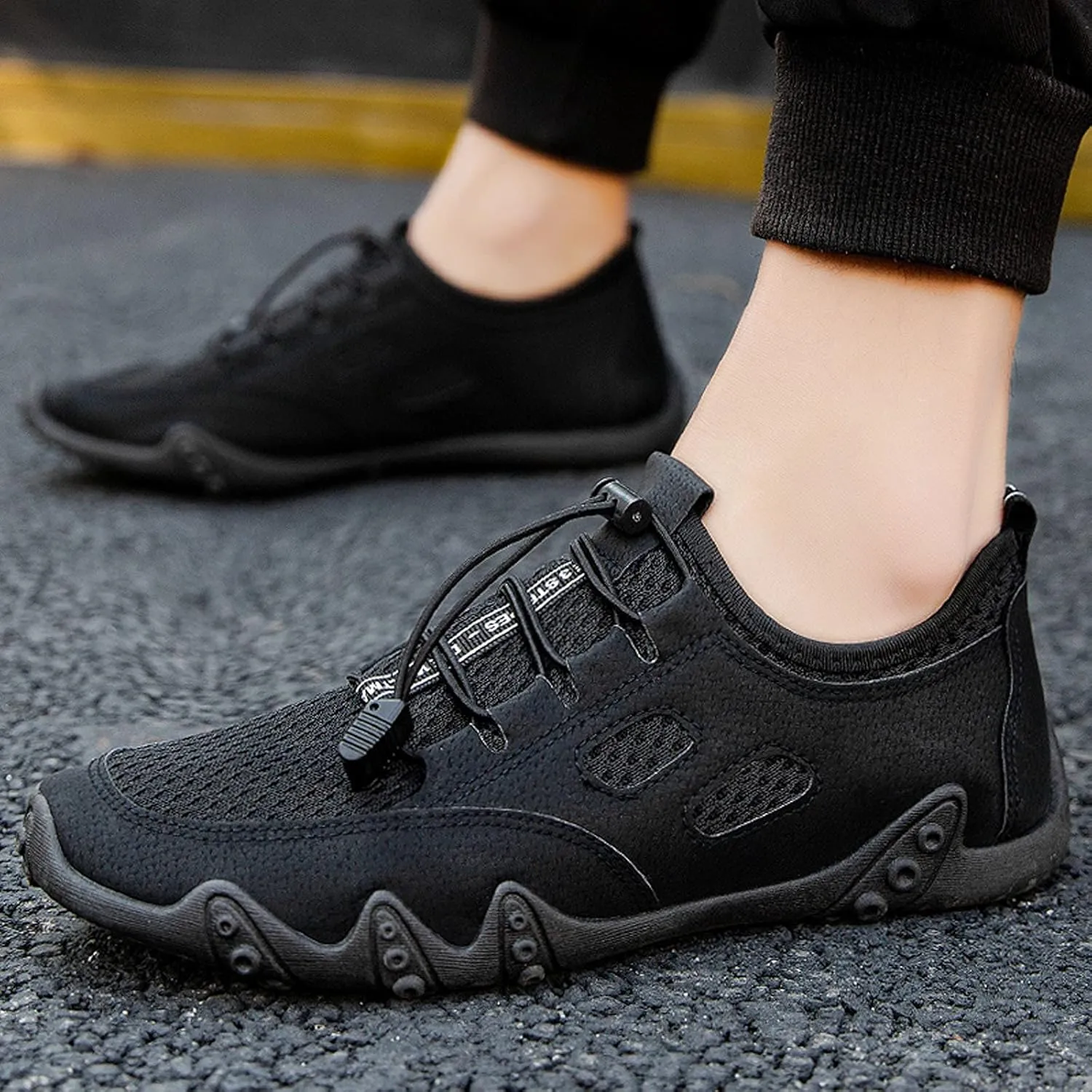 Tennis Shoes Men Mesh Breathable Business Casual Shoes Wedge Sneakers Running Fashion Sneakers Tennis Walking Steel Toe Tennis Shoe Loafers Shoe