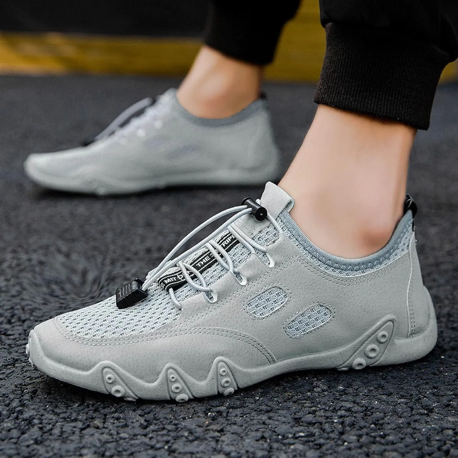 Tennis Shoes Men Mesh Breathable Business Casual Shoes Wedge Sneakers Running Fashion Sneakers Tennis Walking Steel Toe Tennis Shoe Loafers Shoe