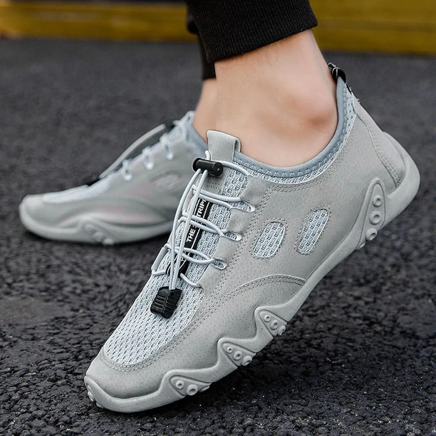 Tennis Shoes Men Mesh Breathable Business Casual Shoes Wedge Sneakers Running Fashion Sneakers Tennis Walking Steel Toe Tennis Shoe Loafers Shoe