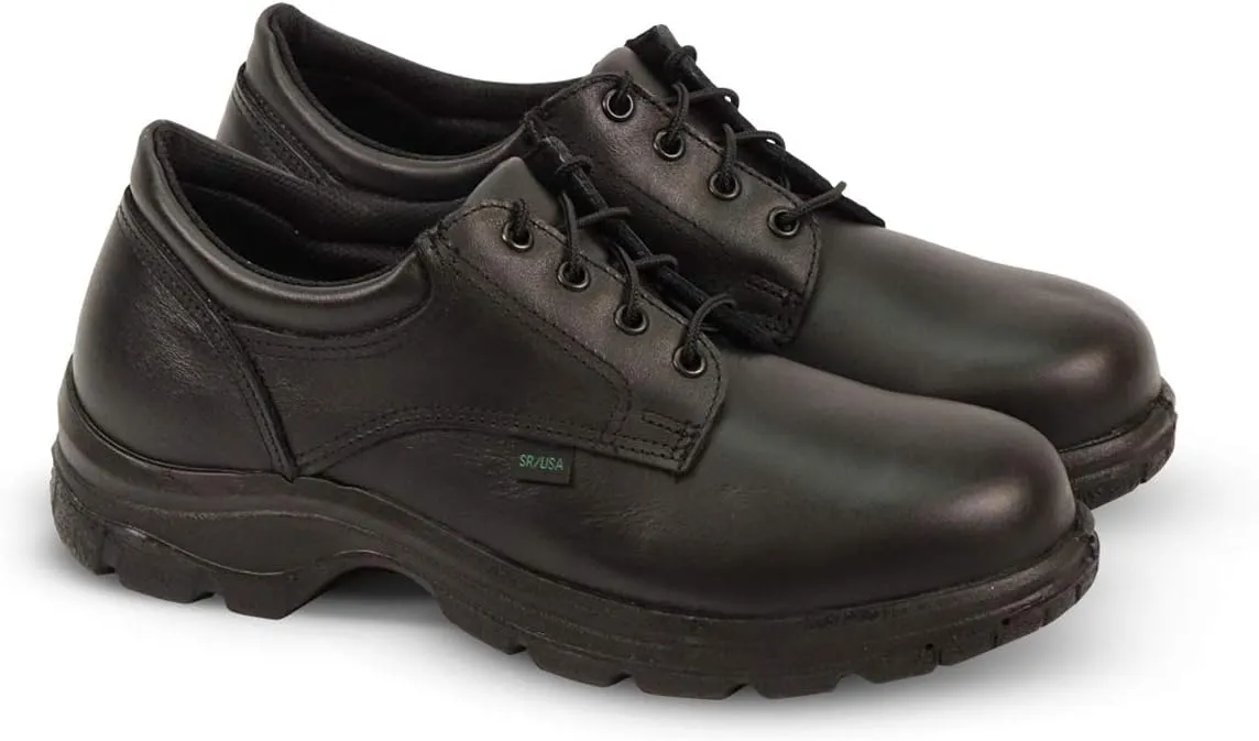 Thorogood Men's 804-6905 Soft Streets Series - Safety Toe Oxford, Steel Safety Toe, Black - 9.5 XW US