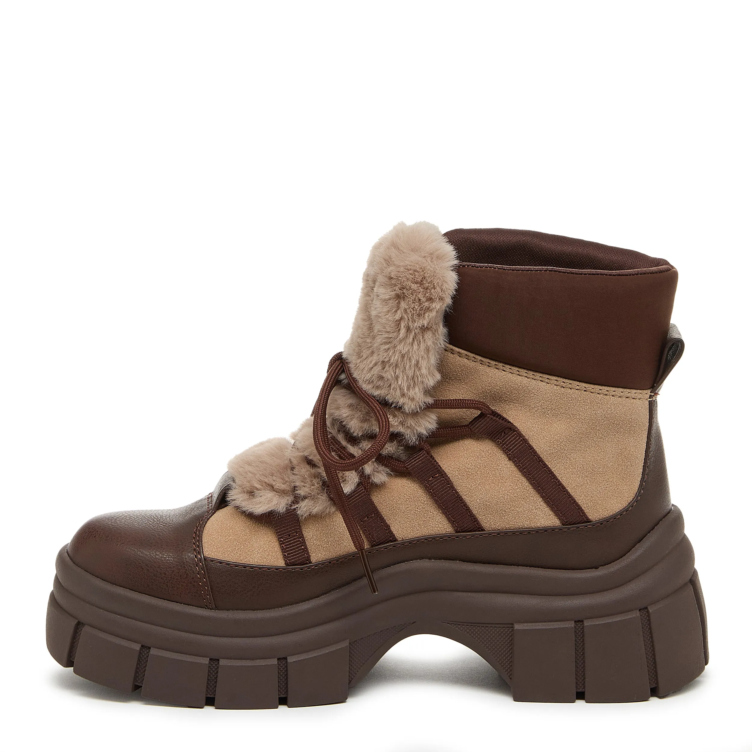 Tiger Taupe Chunky Boots