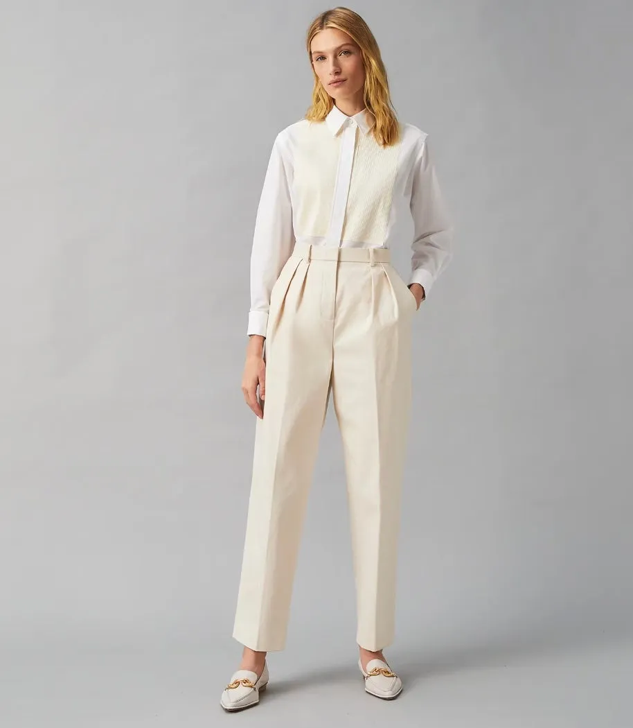 TORY BURCH JESSA POINTED TOE LEATHER LOAFERS
