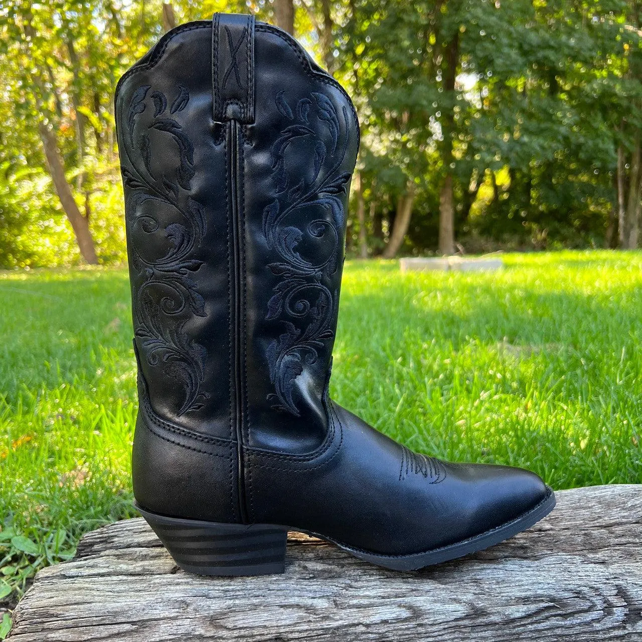Twisted X Women's 12" Western Black Round Toe Boot WWT0038