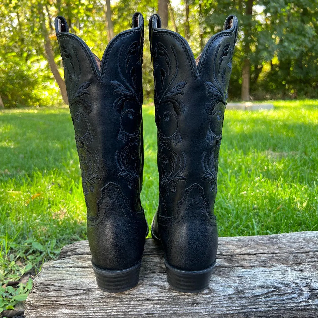 Twisted X Women's 12" Western Black Round Toe Boot WWT0038