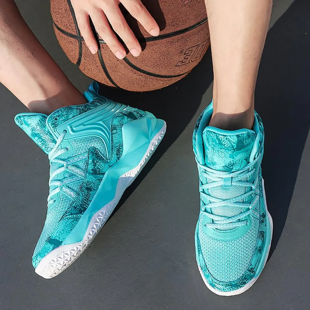 Unisex Youth High Top Breathable & Anti-Slip Fly-Weaving Basketball Shoes Absorption for Running, Training, Tennis and More