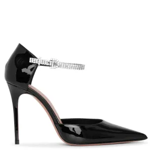 Ursina embellished patent leather pumps